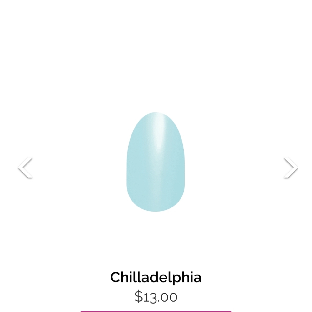Colorstreet nail polish strips, Chilladelphia, icy blue